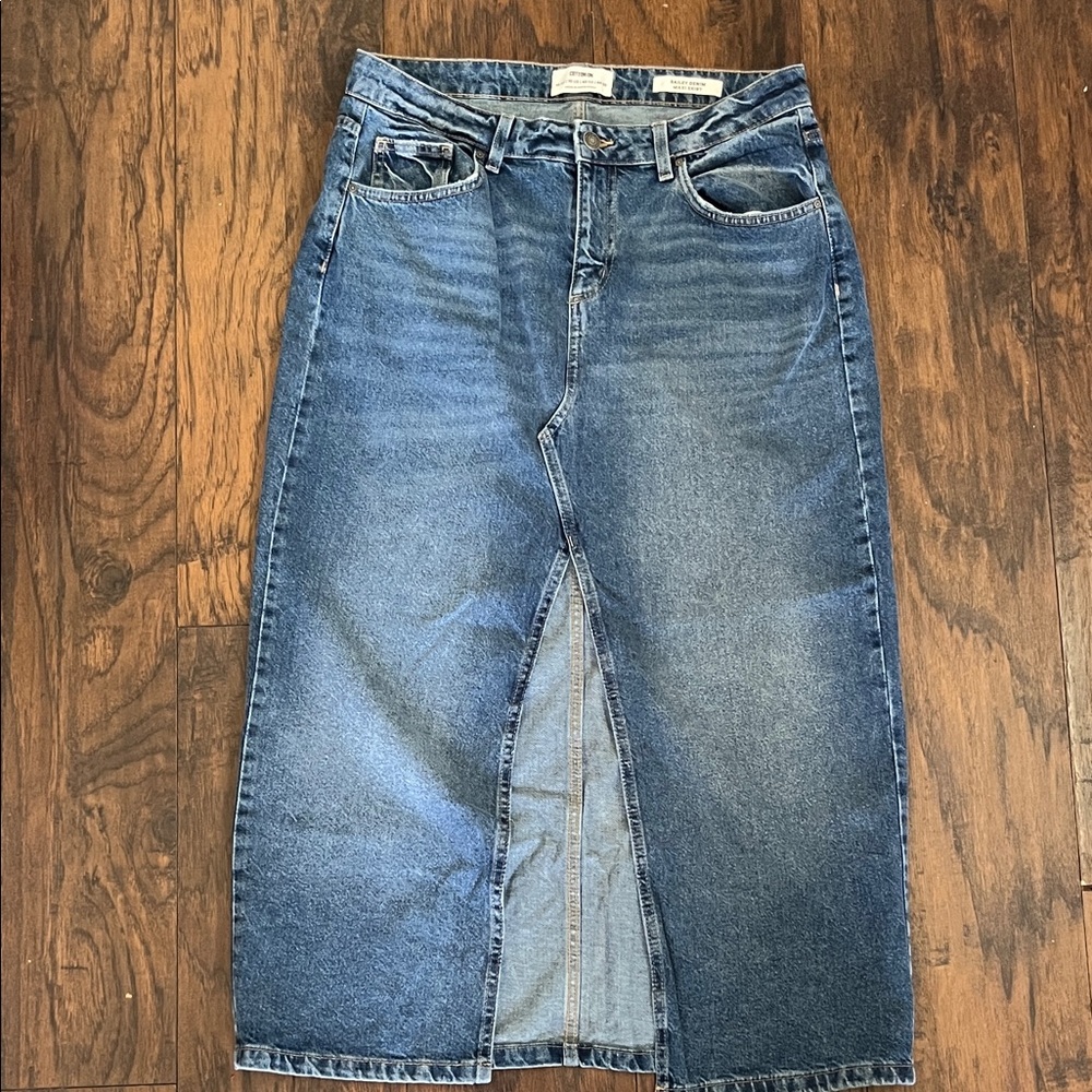 Cotton On Blue Denim Skirt